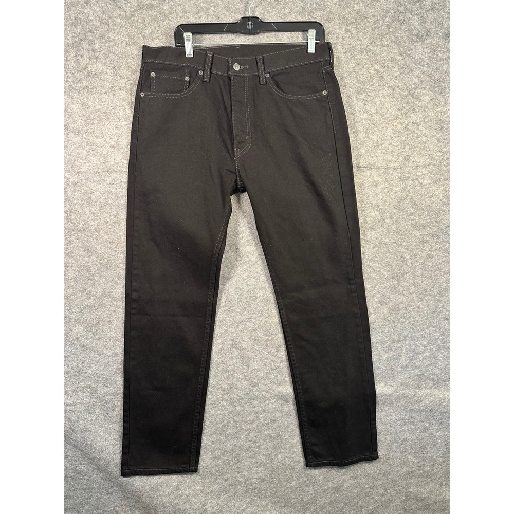 Levi's 505 Regular Fit Jeans Black Mens W33 L32 Classic Denim Pants